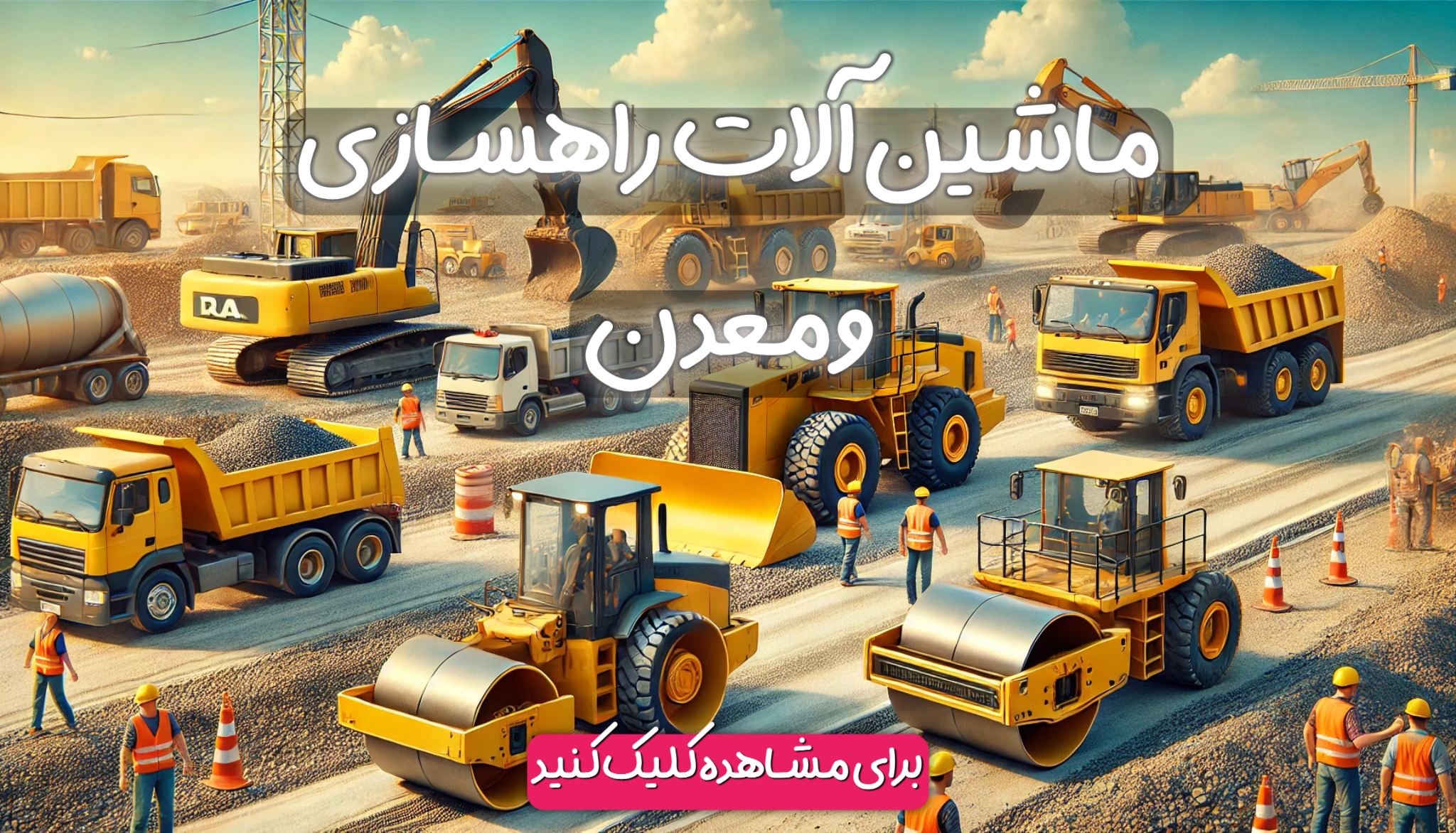 ماکت ماشین های راهسازی و معدن 