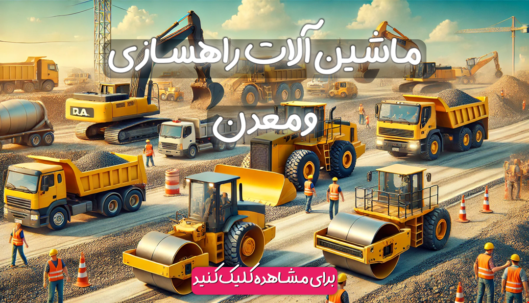 ماکت ماشین های راهسازی و معدن 